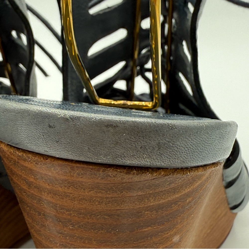 Cole Haan Nike Air Skye Lace Up Strappy Gladiator Wedge Size 10B - Picture 8 of 15